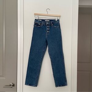 Levi’s Wedgie Straight Button Fly Utility Pocket Jeans